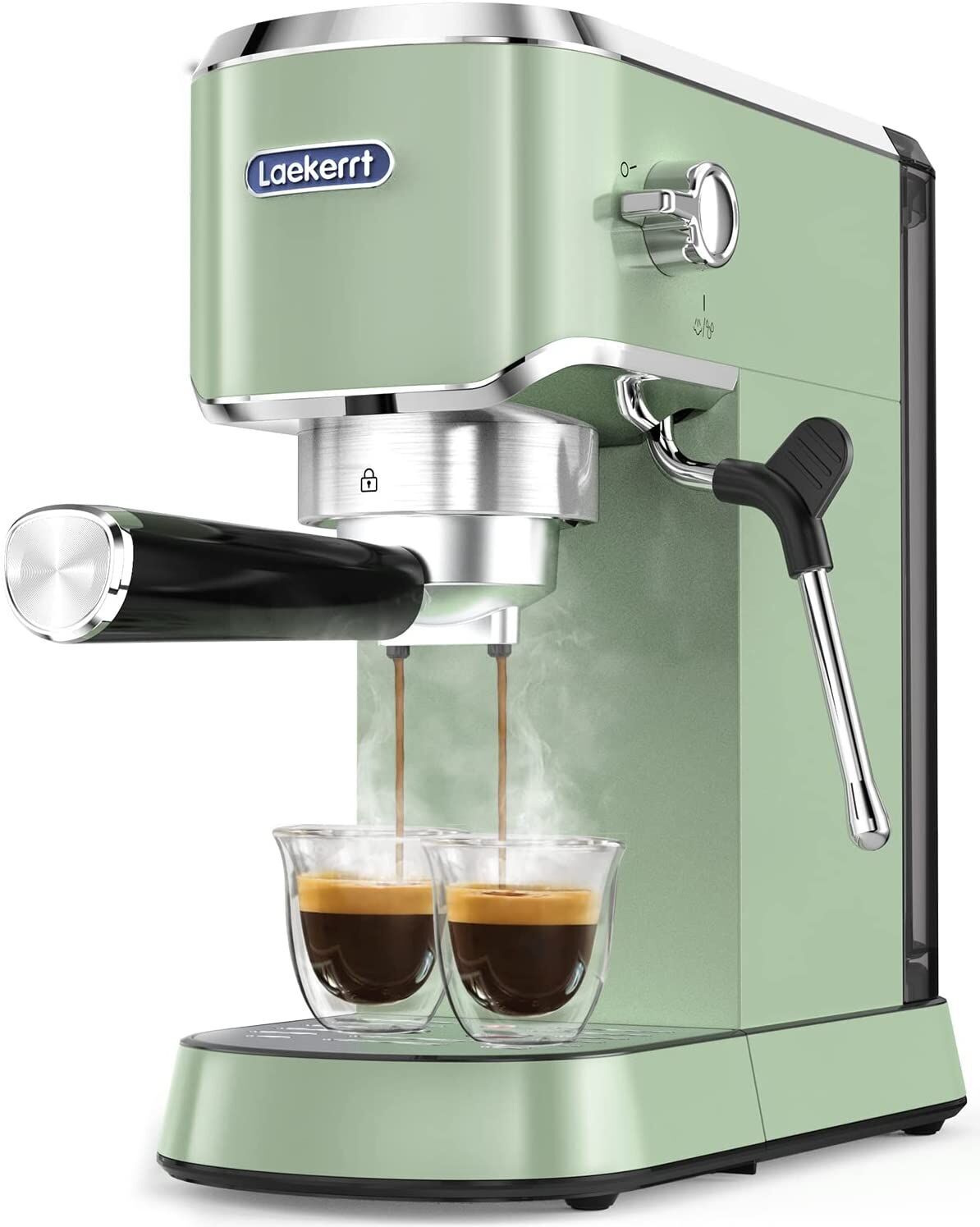 Laekerrt Mint Green Retro Espresso Maker